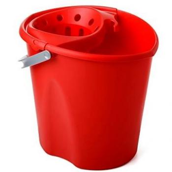 Tatay 1103309 Cubo con escurridor Ovalado, Rojo, 34.00x28.00x30.50 cm