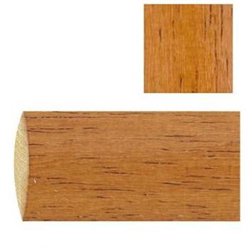 Riel Chyc Barra de Madera Lisa, Marrón, 1,5 m x 20 mm