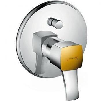 Hansgrohe 31345090 Metropol Classic Grifo de bañera empotrado, Cromo/Oro