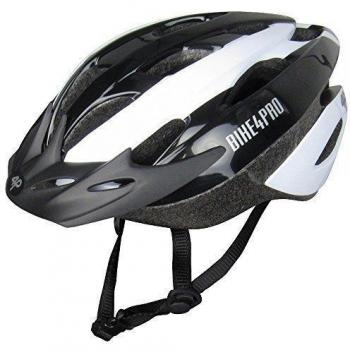 4Pro Speed - Casco de ciclismo para hombre, color blanco / negro, talla 58-62
