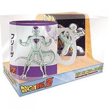 608333c - Dragon Ball - Pck Mug 460 ml + Dessous de Verre - Son Goku vs Freezer