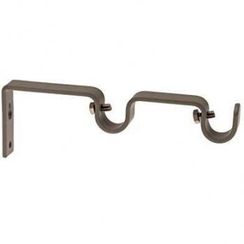 Soporte Doble de Pared Ateliers 28 | Diámetro 16 cm | Metal Gris Opaco | Alturas 7 cm y 14 cm (2 unidades)