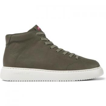 CAMPER Runner K21 Men's Sneakers in Green Smooth Leather, Size 43
