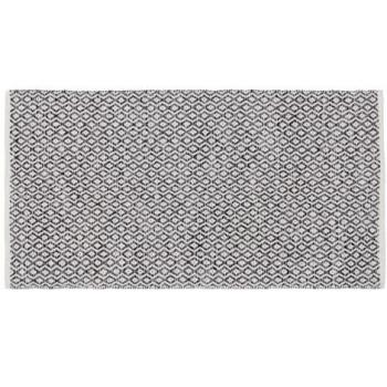 Alfombra Gris 70 % algodón 30 % Poliéster 80 x 150 cm