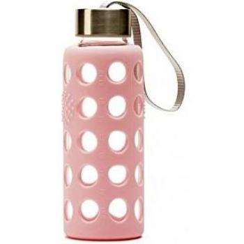 Irisana BBO Botella con Funda, Rosa, 300 ml