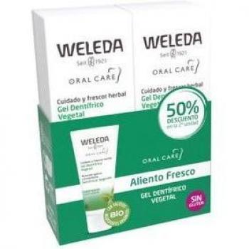 Weleda Gel Dentífrico Vegetal Sabor Menta Bio Duplo 2x75ml