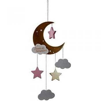LUNA DE SUSPENSION ROSA
