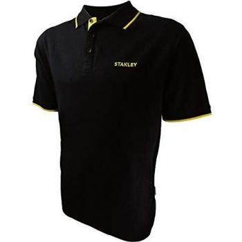 Polo Manga Corta Stanley Texas XXL - Negro y Amarillo