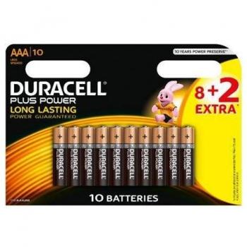 PILA ALCALINA DURACELL PLUS POWER LR03 8+2 UNID