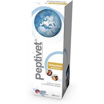 Espuma Eudérmica Peptivet 100ml para Cuidado de la Piel de Perros y Gatos