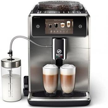 Cafetera Superautomática Saeco Xelsis Deluxe SM8785/00 - Wi-Fi Integrado, 22 Variedades de Café, Pantalla Táctil Intuitiva de 5, 8 Perfiles de Usuario
