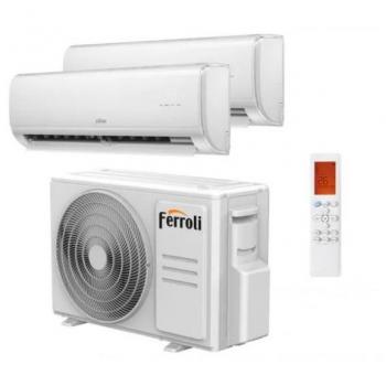 Aire Acondicionado Split Inverter Ferroli Giada M 2x1 3000 Frig. + 2500 Frig. Wifi Clase A+++
