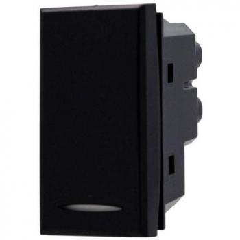 Interruptor 1P 16A Color Negro Compatible con Bticino Axolute Sd20001n