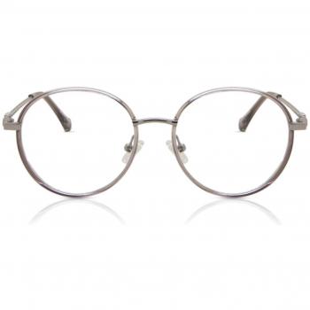 Oval Full Rim TR90 Men's Prescription Glasses Online Grey Size 50 - Free Lenses - Blue Light Block Available - SmartBuy Collection