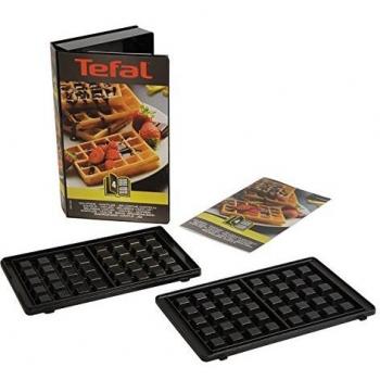 Tefal XA800412 Set de 2 Placas para Waffles con Recubrimiento Antiadherente - Snack Collection