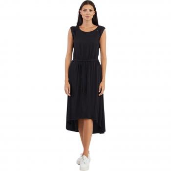 Vestido Ragwear Sirocco de longitud media para mujer en color negro - Tallas XS a XL