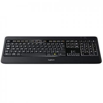 Logitech K800 - Teclado (RF inalámbrico, AZERTY, Negro, Microsoft Windows XP/Windows Vista/Windows 7)