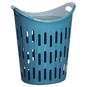 Pongotodo calado con tapa de 60 litros DENOX - FAMESA, color azul, capacidad de 60 litros, incluye 4 unidades