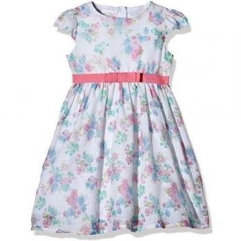 Bimbus Abito Fiorato - Vestido bebé-niñas, Multicolor
