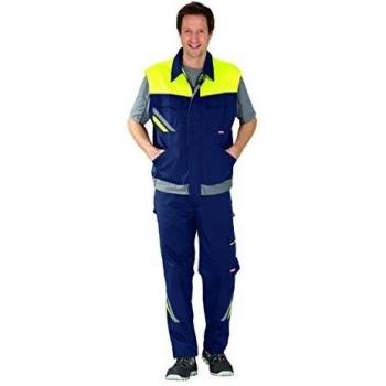 Planam - Abrigo - Hombre Marine/Gelb/Zink X-Large