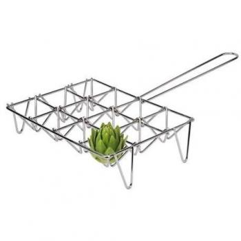 Parrilla para Alcachofas 9 Unidades 2620 - Parrilla para Verduras 25x25 Cm, incluye 9 unidades