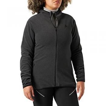 Camiseta Térmica de Mujer Odlo Roy 1/2 Zip de Manga Larga, Gris Oscuro, L