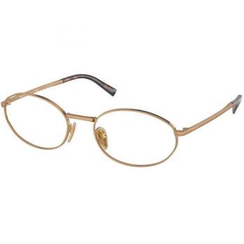 Prada PR A57V 7OE1O1 Women’s Eyeglasses Gold Size 51 (Frame Only) - Blue Light Block Available