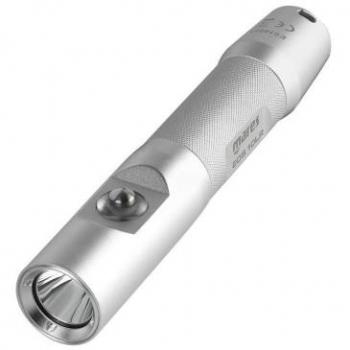 Mares Linterna Eos 10lr Plateado - Linterna sumergible, 1000 lúmenes, batería recargable, diseño compacto y ligero, resistente al agua hasta 100 metros, cuerpo de aluminio anodizado, sistema de