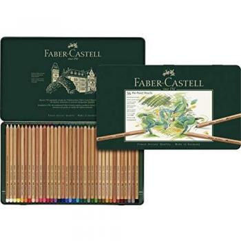 Estuche Metálico 36 Lápices de Colores Pastel Faber-Castell