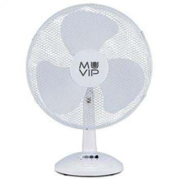 Ventilador de sobremesa Muvip 50W 3 velocidades color blanco