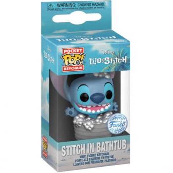 Llavero Pocket Pop Disney Stitch in Bathtub Exclusive - Funko