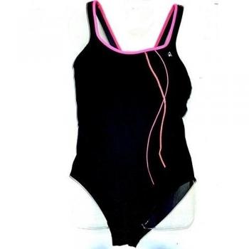 Aqua Sphere - Bañador Recife - einteilig, negro, fucsia, D 46, IT 52, UK 42, F 48