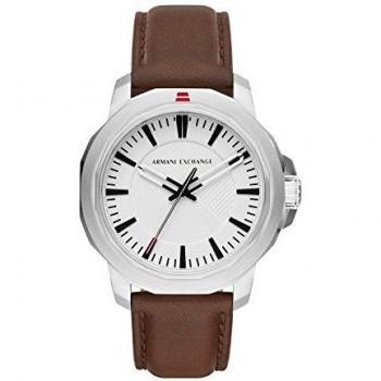 Armani Exchange Men's Analogue Quartz Watch with Leather Strap AX1903