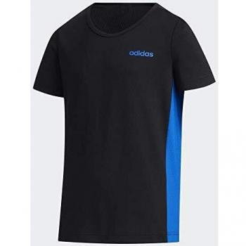 adidas YG CB T Camiseta, Niñas, Negro/azuglo, 140
