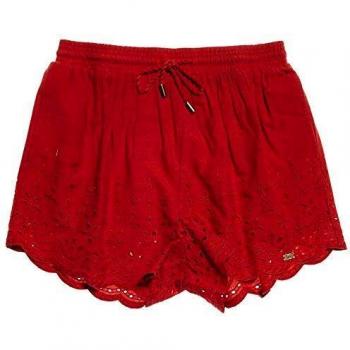 Superdry Shorts Anabelle Rojo para Mujer M Rojo
