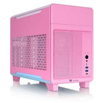 Caja Mini Tower Thermaltake TR100 Bubble Pink - Compacta para Mini-ITX, Rosa Burbuja