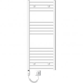 Calentador Eléctrico de Baño Luxebath Sahara 500x1200 mm Blanco Curvado 1200W con Termostato y Pantalla