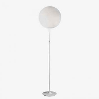 Lámpara de pie Artemide Castore con pantalla de vidrio Ø35cm