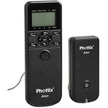 Phottix Aion - Mando a distancia para cámaras digitales Nikon, negro