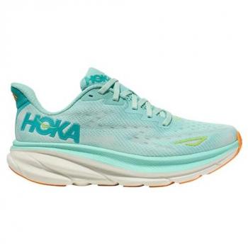 HOKA Women's Clifton 9 Light Blue Road Running Shoes Size 40