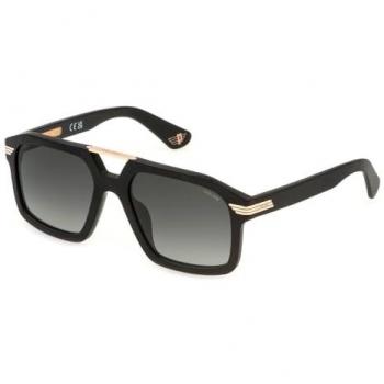 Police Men's Forty 1 Matte Black Sunglasses, 56mm Smoke Gradient/CAT3