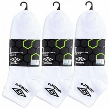 Umbro T128-1-F Calcetines, Blanco PK1091, 39/42 para Hombre