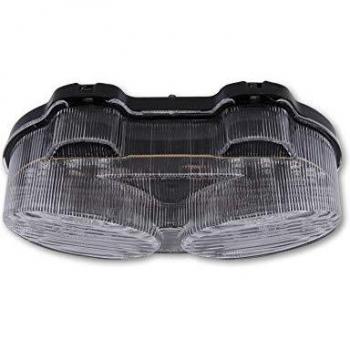 Luz Trasera LED Shin Yo para Moto Kawasaki ZX-6R/9R, ZR-7 con Cristal Transparente - Negro
