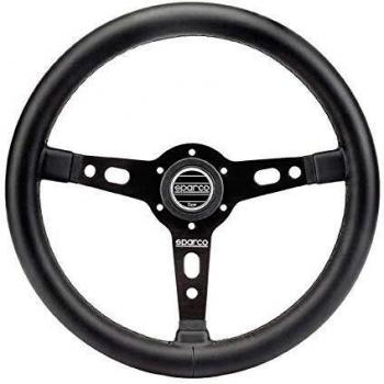 Volante Sparco Targa350 de Cuero - Diámetro 350mm - Plato 65mm - Modelo con Desplazamiento de 39mm