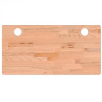 Tablero de Escritorio Madera Maciza de Haya 80x40x1.5 cm