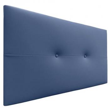 Cabecero Tapizado de Polipiel AQUALINE Pro Azul 90cm para Camas 70/80/90