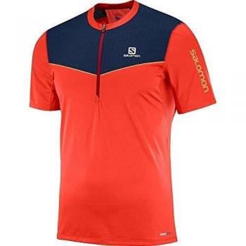 SALOMON Fast Wing HZ SS tee M - Camiseta, Hombre, Rojo