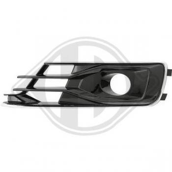Rejilla de Ventilación para Parachoques DIEDERICHS 1028147, Izquierda, Compatible con Audi A6 C7 Berline con Proyector Antibrouillard