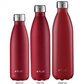 FLSK Unisex's Vacuum Flask, Bordeaux, 750 ml