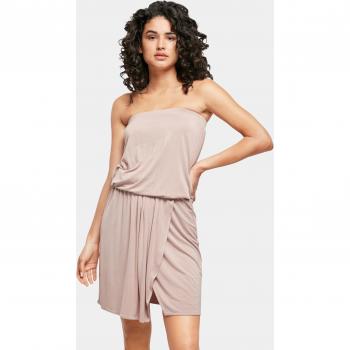 Urban Classics Women's Plus Size Viscose Short Bandeau Dress